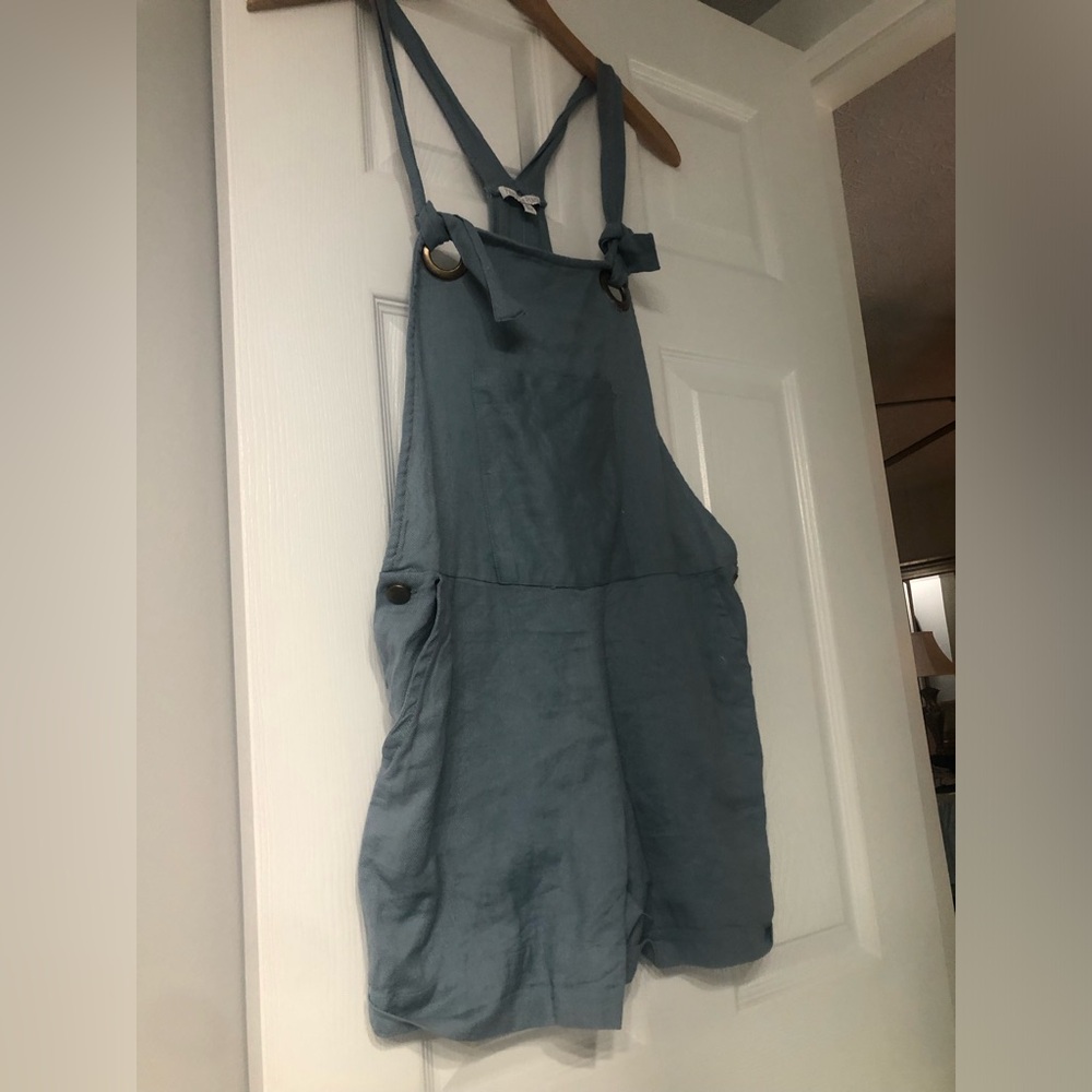 New Patron  of Peace Alma backyard blue Overalls